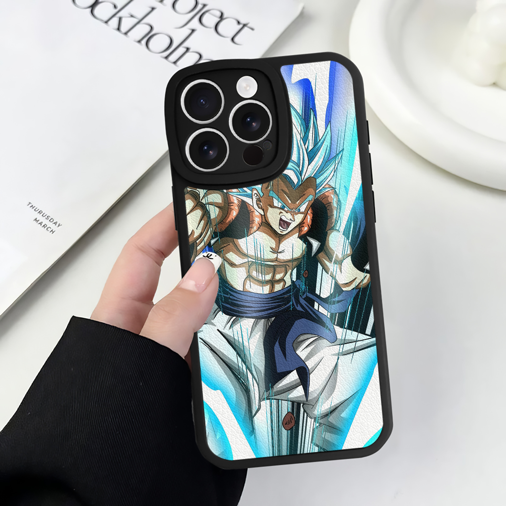 （画像用） ドラゴンボール DRAGON BALL 【iPhone 16シリーズ対応】シリコンスマホケース（レザー調） 材質：シリコン